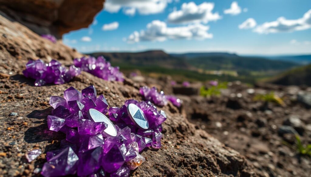 Amethyst deposits in South Carolina