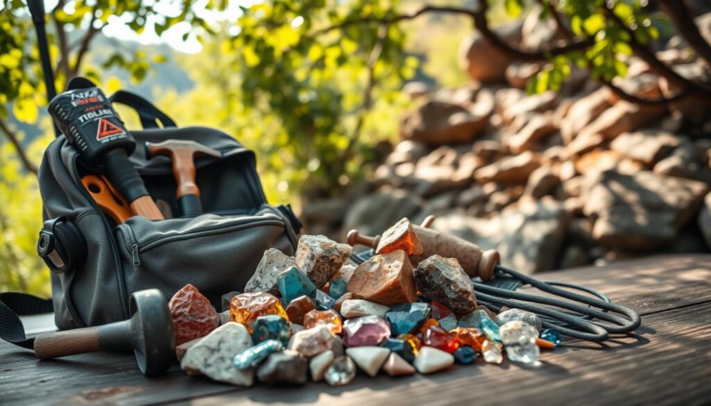 Rock and gem collecting equipment