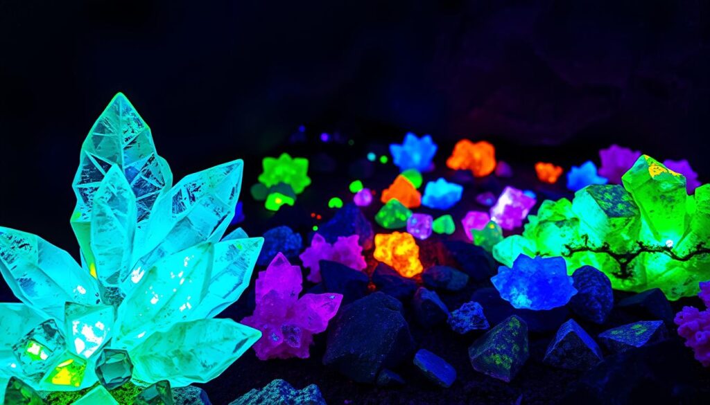 UV reactive minerals