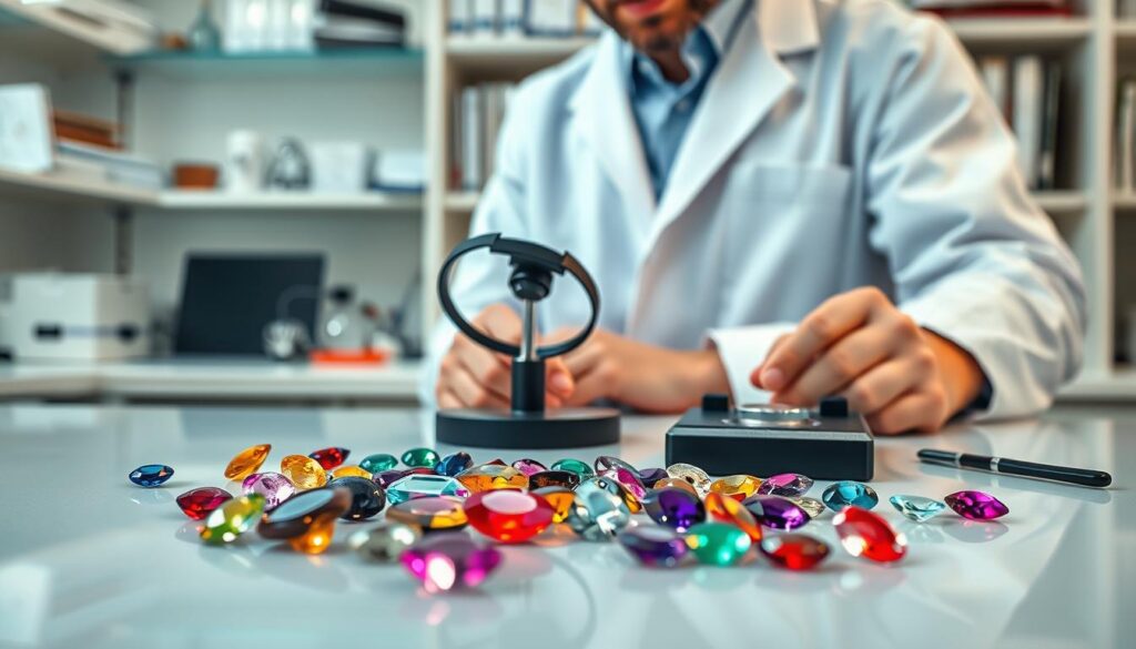 detecting real gemstones