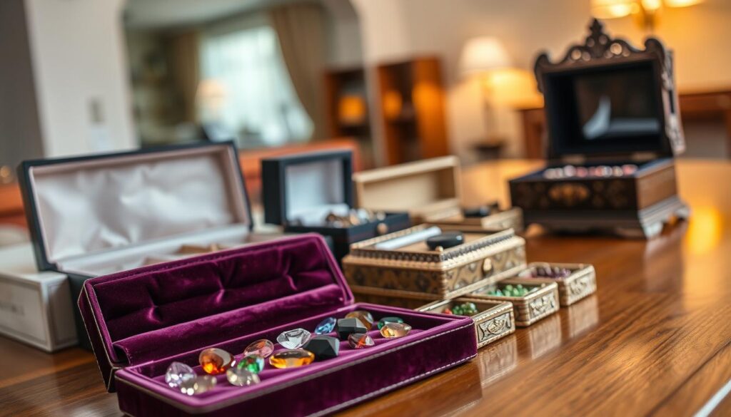 gemstone storage containers