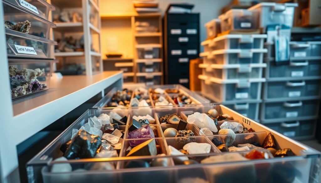 mineral specimen storage solutions