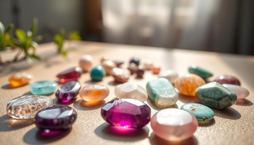 naturally polished gemstones