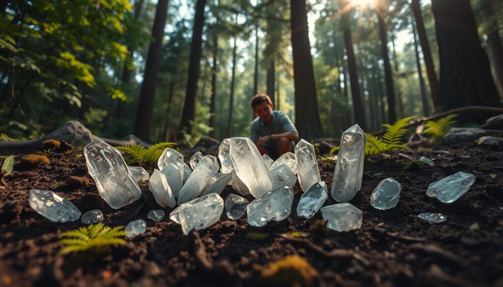 quartz crystal discovery sites