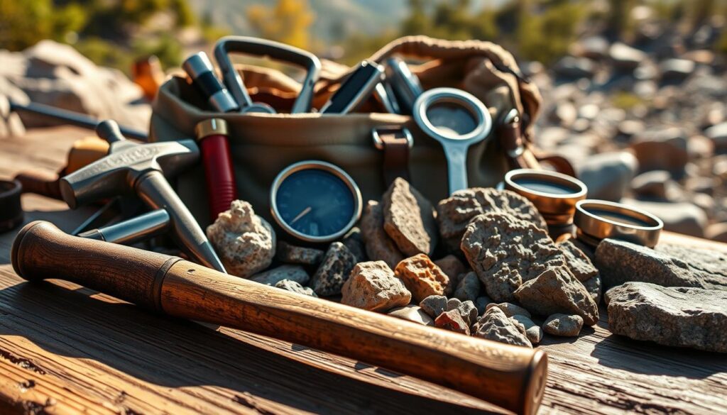 rock collecting tools