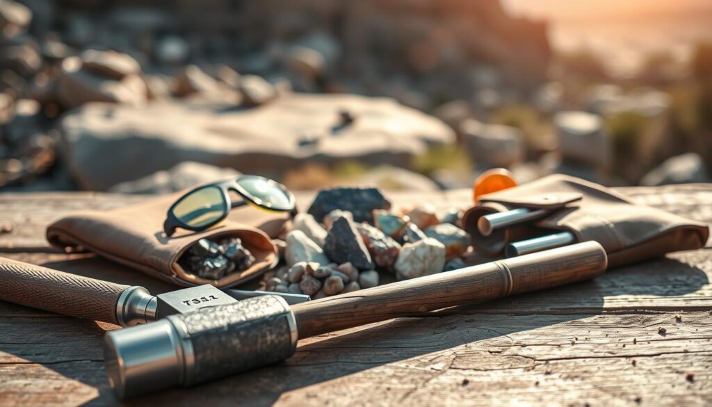 rock collecting tools