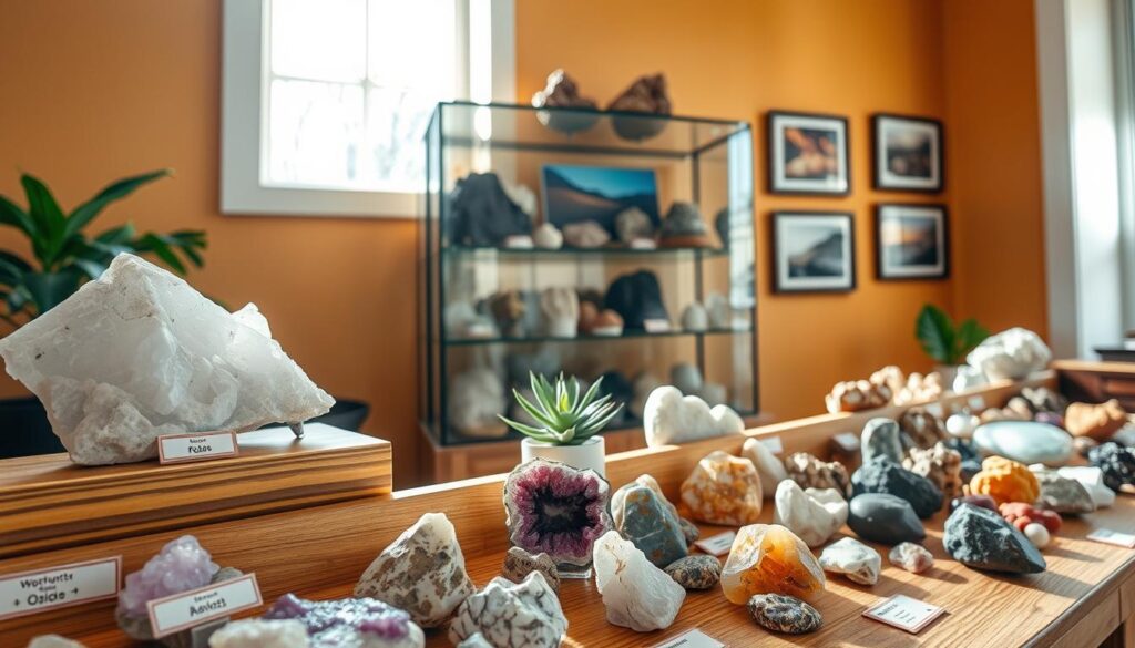 rock collection display ideas